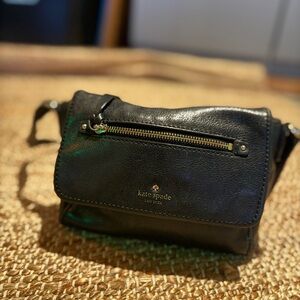 Kate Spade New York Black Leather Crossbody Bag